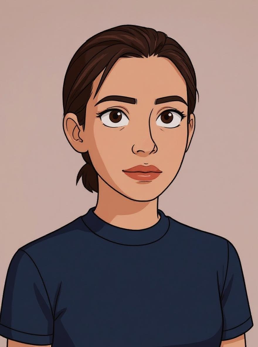 BoJack Horseman style example (Female)