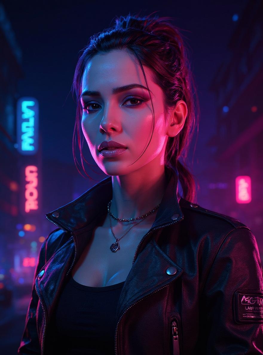 Cyberpunk style example (Female)
