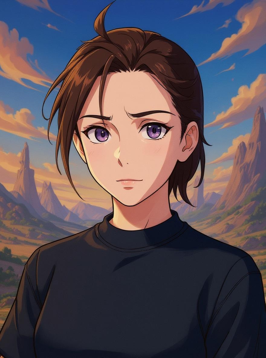 Genshin Impact style example (Female)