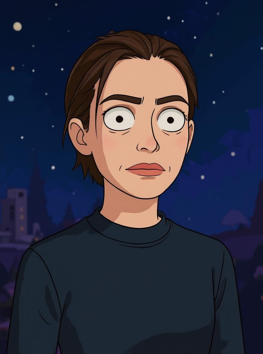 Rick and Morty style example (Female)