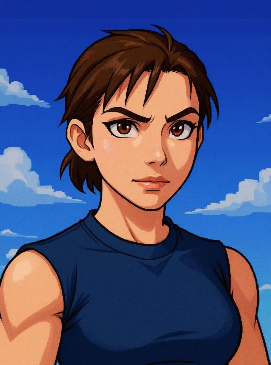 Street Fighter style example (Female)